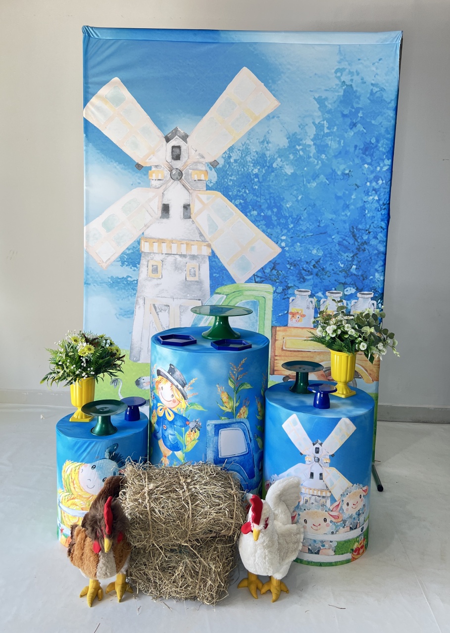 Kit Bronze 2 - Fazendinha Azul - DLUARTS DECORAÇÕES E EVENTOS