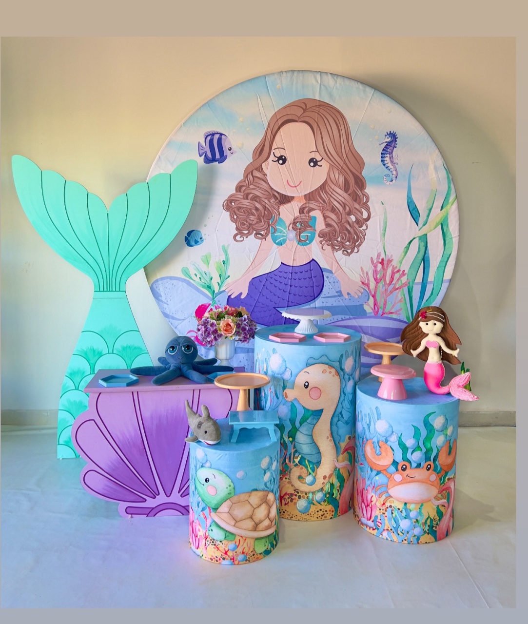 Kit Ouro - Sereia 2 - DLUARTS DECORAÇÕES E EVENTOS