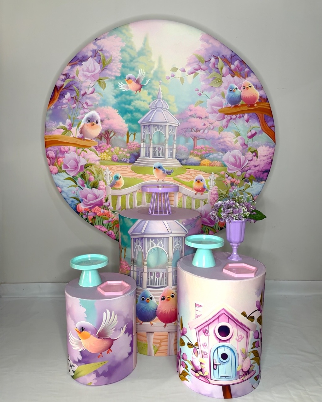 Kit Bronze - Jardim  Pássaros - DLUARTS DECORAÇÕES E EVENTOS