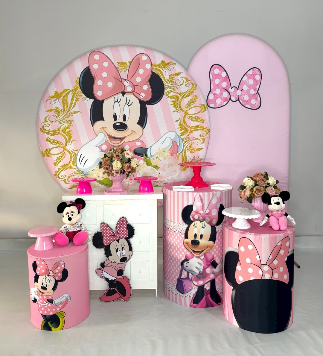 Kit Ouro - Minie Rosa - DLUARTS DECORAÇÕES E EVENTOS