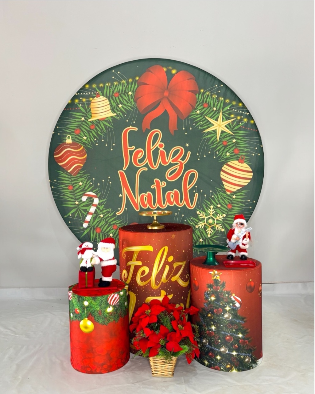 Kit Bronze - Feliz Natal Verde - DLUARTS DECORAÇÕES E EVENTOS