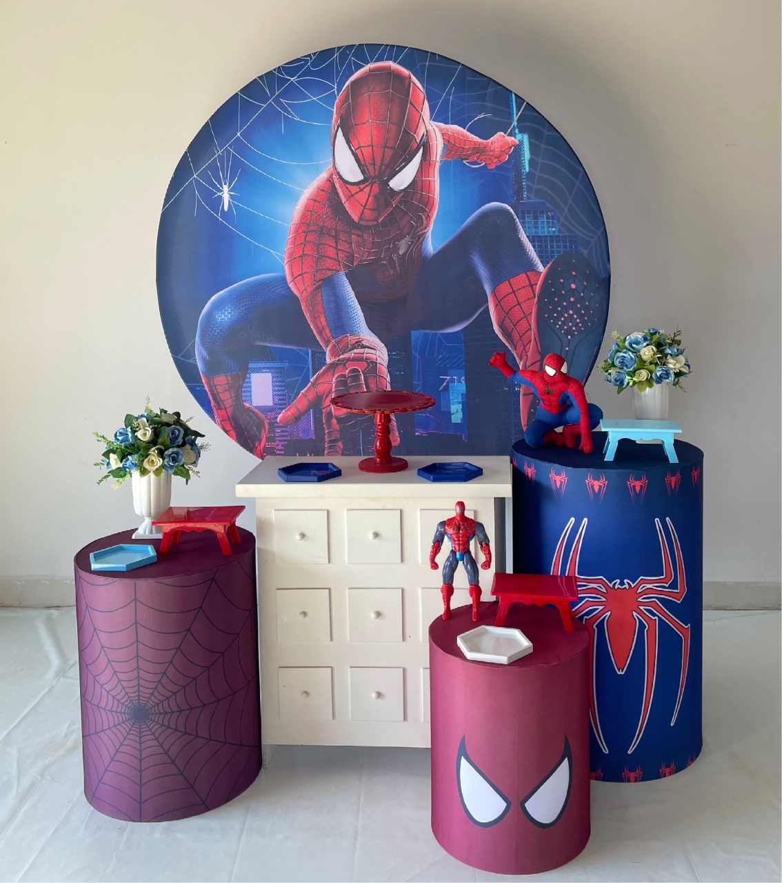 Kit Prata - Homem Aranha - DLUARTS DECORAÇÕES E EVENTOS