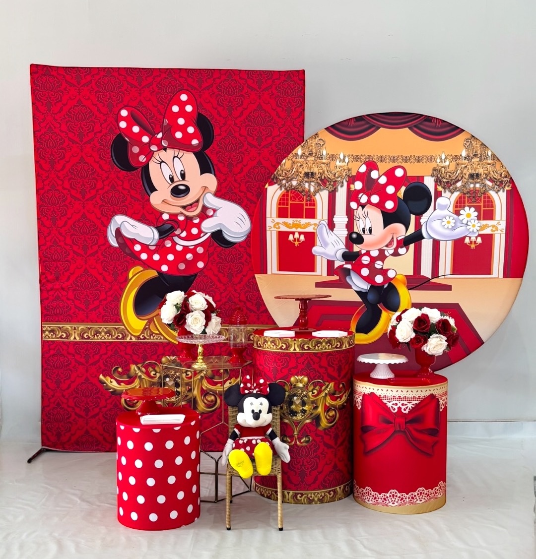Kit Ouro - Minie Vermelha - DLUARTS DECORAÇÕES E EVENTOS