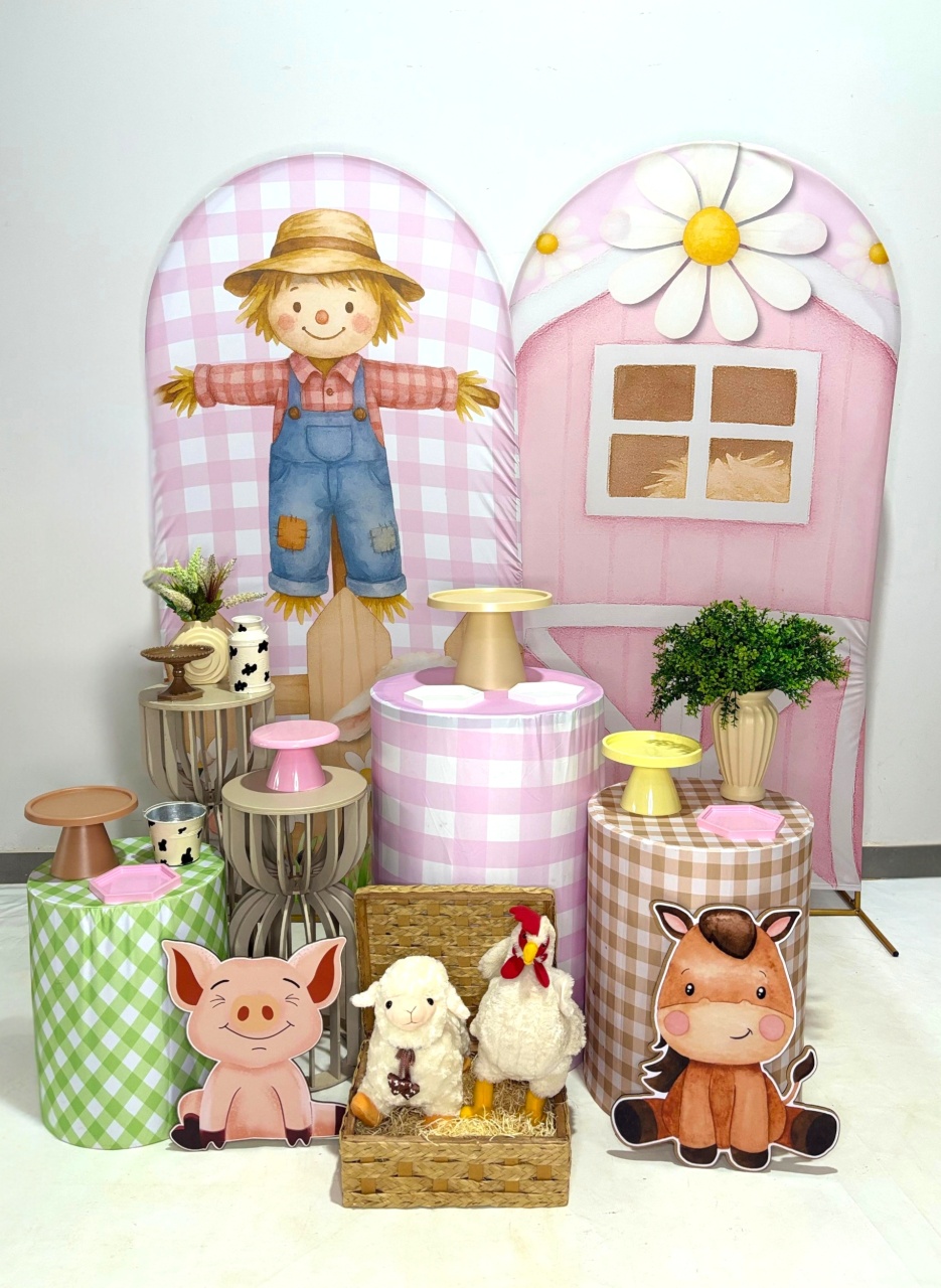 Kit Ouro - Fazendinha Rosa Romano - DLUARTS DECORAÇÕES E EVENTOS