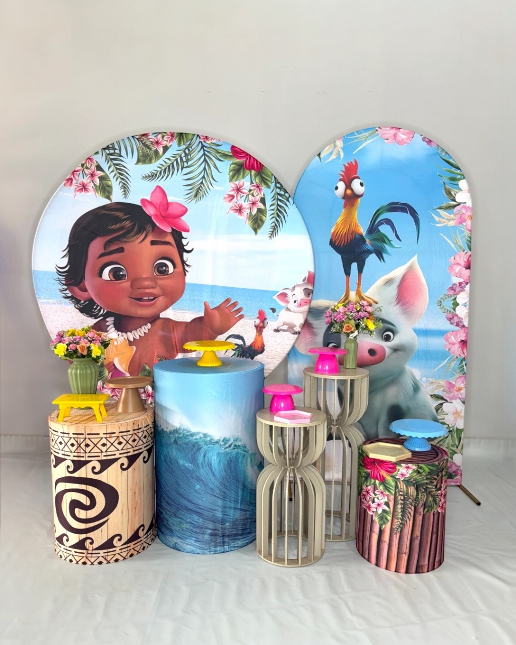 Kit Ouro - Moana Baby - DLUARTS DECORAÇÕES E EVENTOS