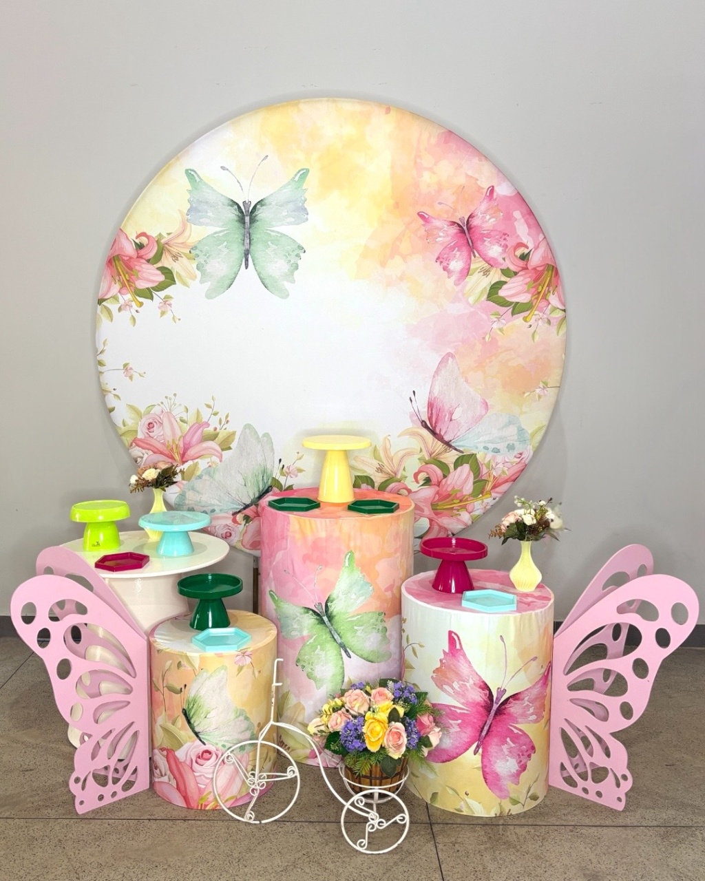 Kit Prata - Flores Tropicais - DLUARTS DECORAÇÕES E EVENTOS