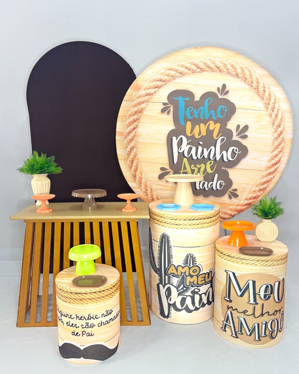 Kit Ouro - Dia dos Pais Nordestino - DLUARTS DECORAÇÕES E EVENTOS