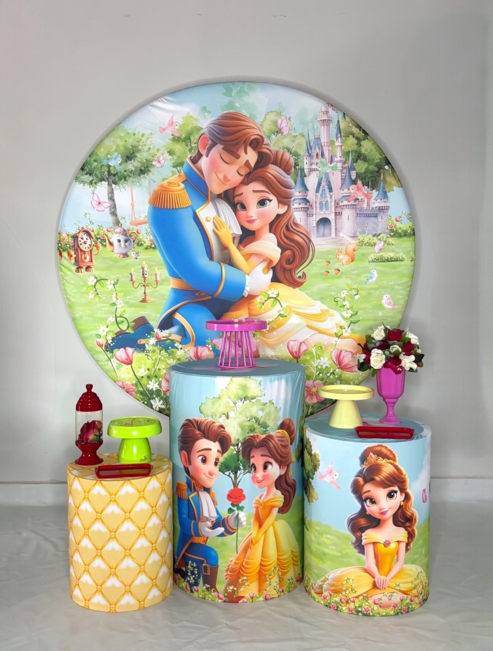 Kit Bronze- A Bela E A Fera - DLUARTS DECORAÇÕES E EVENTOS