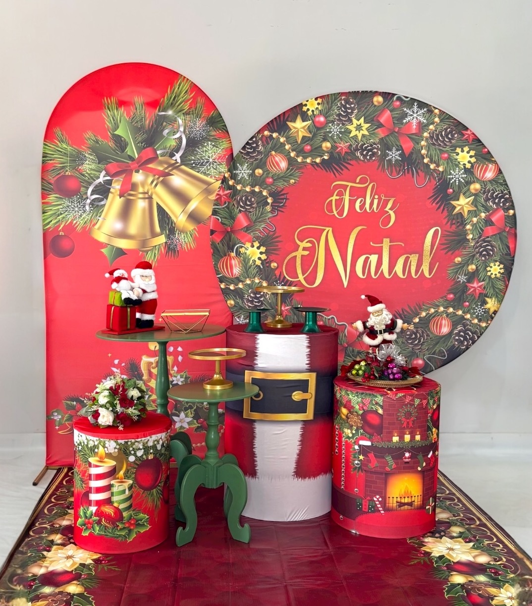 Kit Ouro - Feliz Natal Vermelho - DLUARTS DECORAÇÕES E EVENTOS