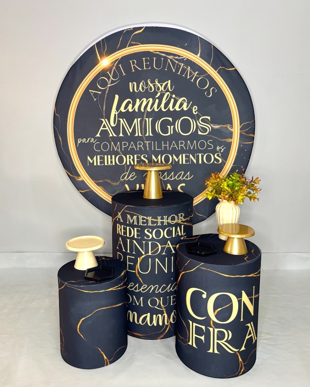 Kit Bronze - Familia E Amigos - DLUARTS DECORAÇÕES E EVENTOS