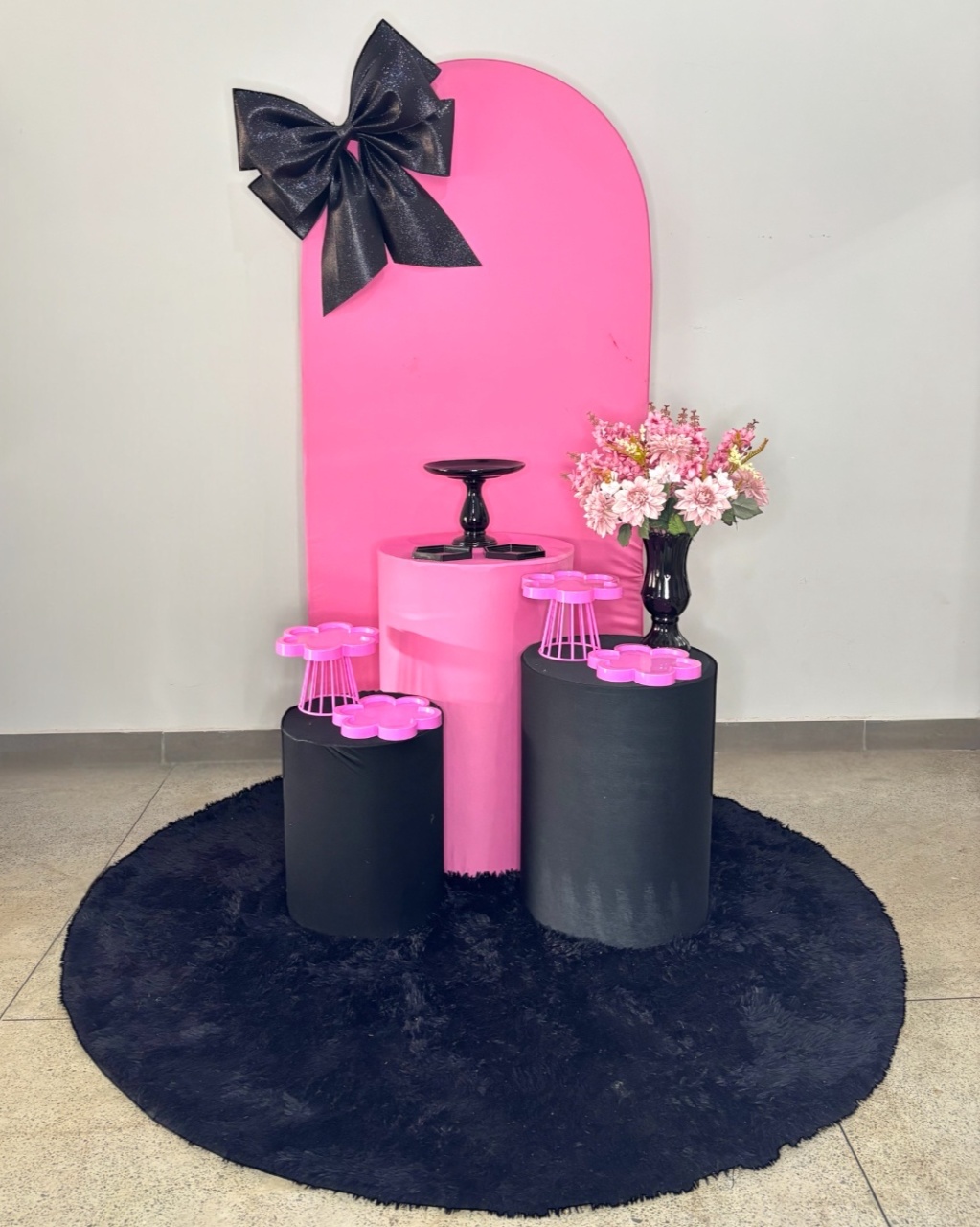 Kit Composição - ´Preto E Rosa - DLUARTS DECORAÇÕES E EVENTOS