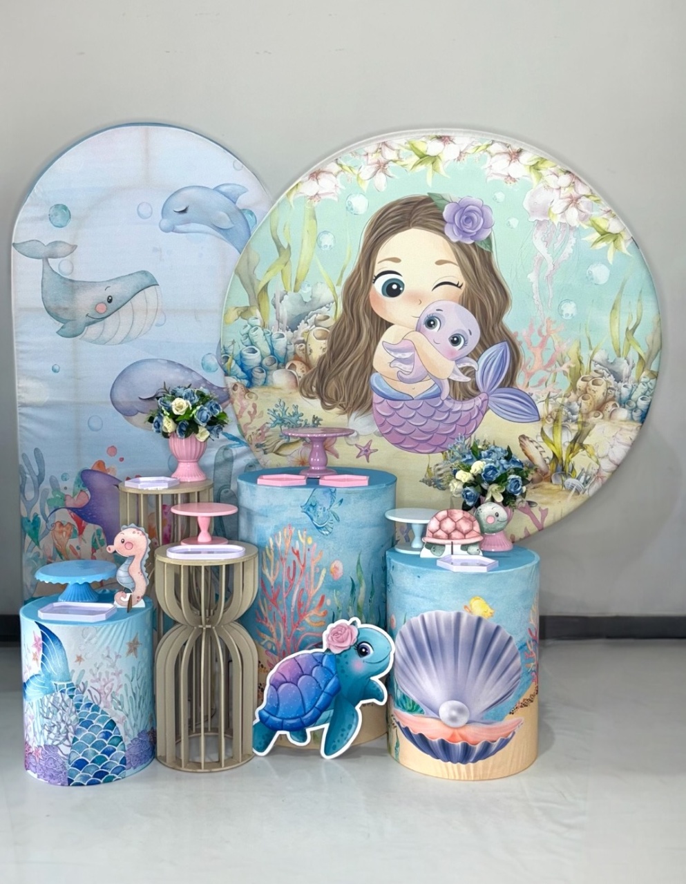 Kit Ouro - Pequena Sereia 1 - DLUARTS DECORAÇÕES E EVENTOS