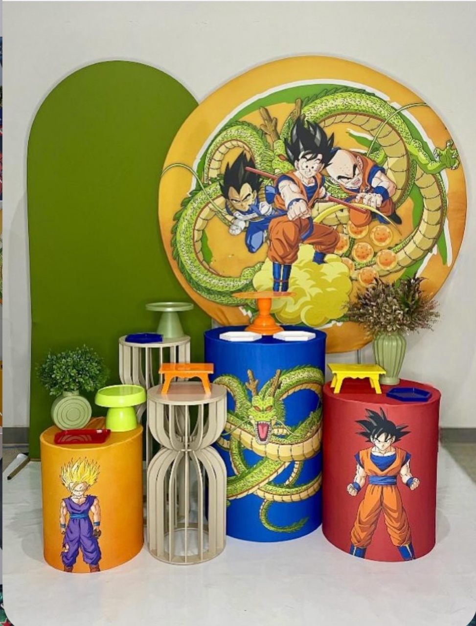 Kit Ouro - Dragon Ball Z - DLUARTS DECORAÇÕES E EVENTOS