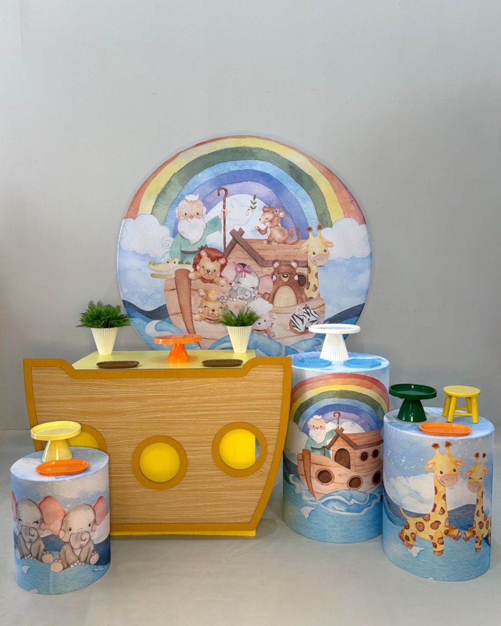 Kit Prata - Arca de Noé - DLUARTS DECORAÇÕES E EVENTOS