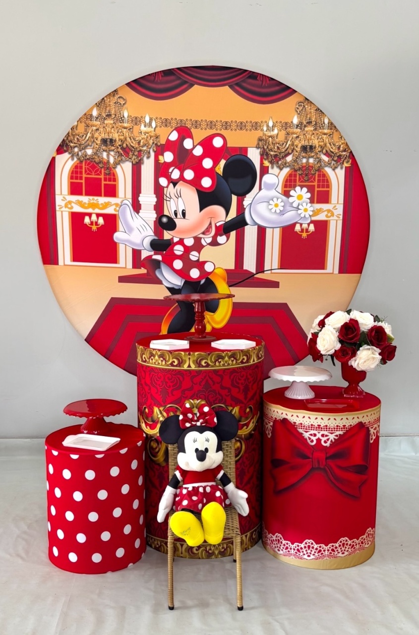 Kit Bronze - Minie Vermelha - DLUARTS DECORAÇÕES E EVENTOS