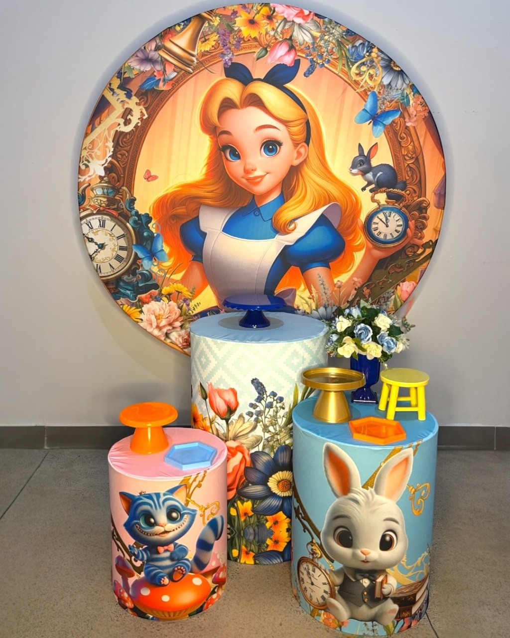 Kit Bronze - Alice No País das Maravilhas - DLUARTS DECORAÇÕES E EVENTOS