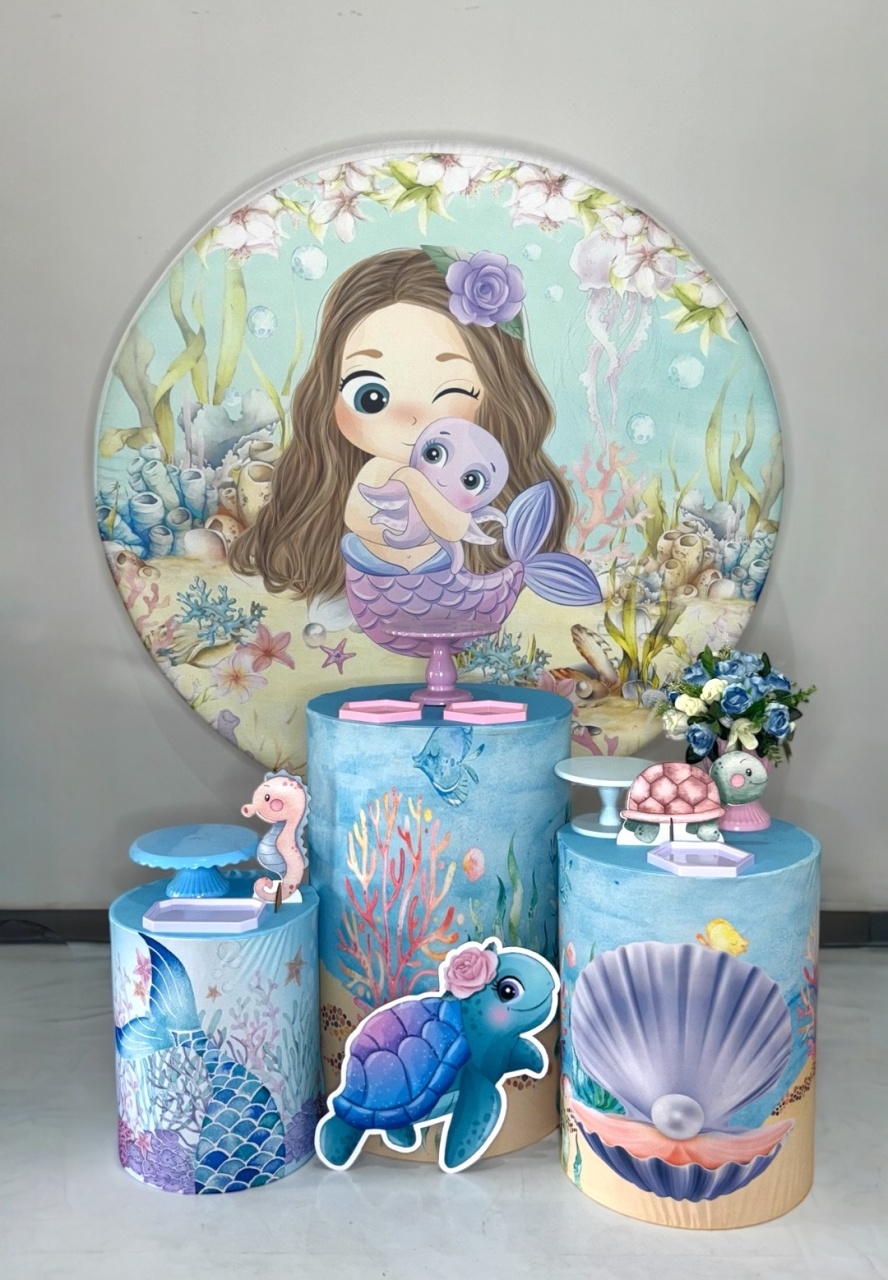 Kit Bronze - Pequena Sereia 1 - DLUARTS DECORAÇÕES E EVENTOS