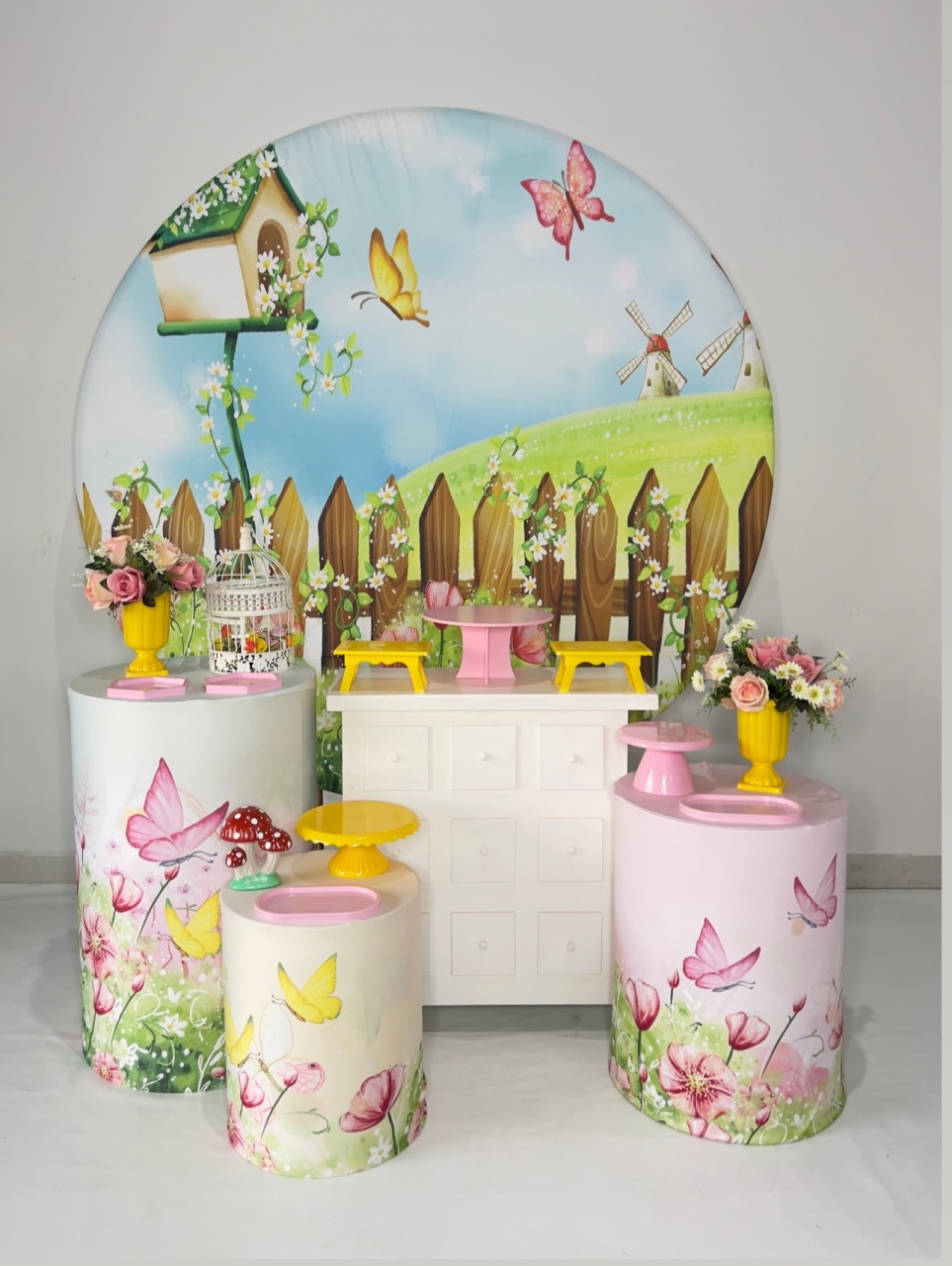 Kit Prata - Jardim Verde - DLUARTS DECORAÇÕES E EVENTOS