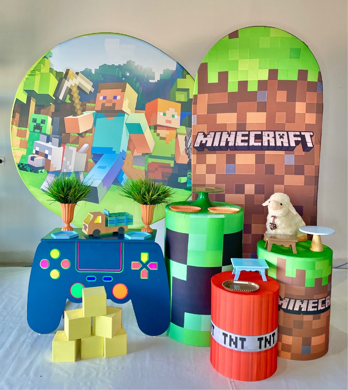 Kit Ouro - Minecraft - DLUARTS DECORAÇÕES E EVENTOS