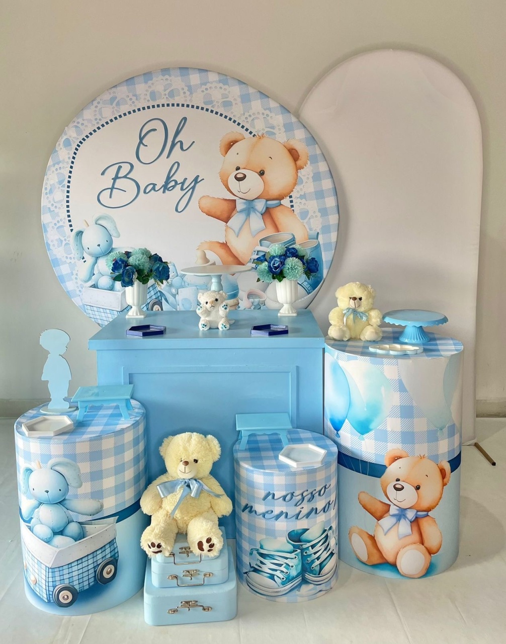 Kit Ouro - Chá de Bebê Azul - DLUARTS DECORAÇÕES E EVENTOS