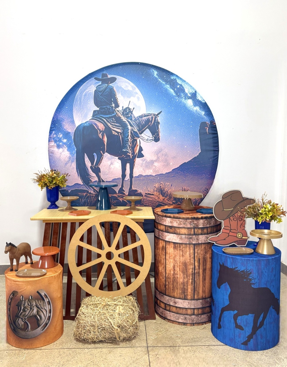 Kit Prata - Cavalo 2  - DLUARTS DECORAÇÕES E EVENTOS