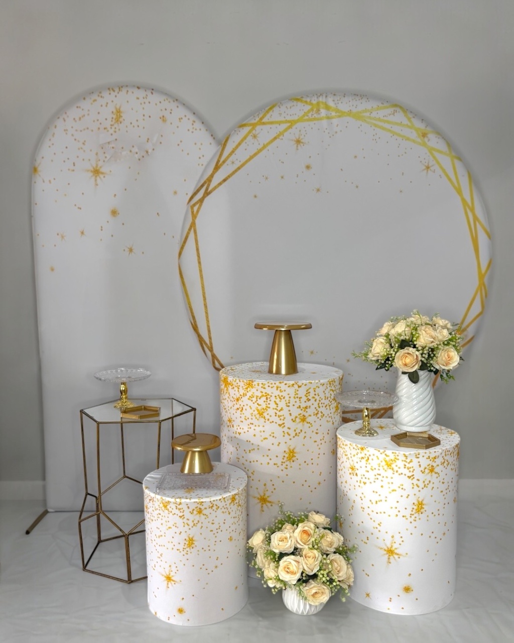 Kit Ouro - Branco E Dourado  - DLUARTS DECORAÇÕES E EVENTOS