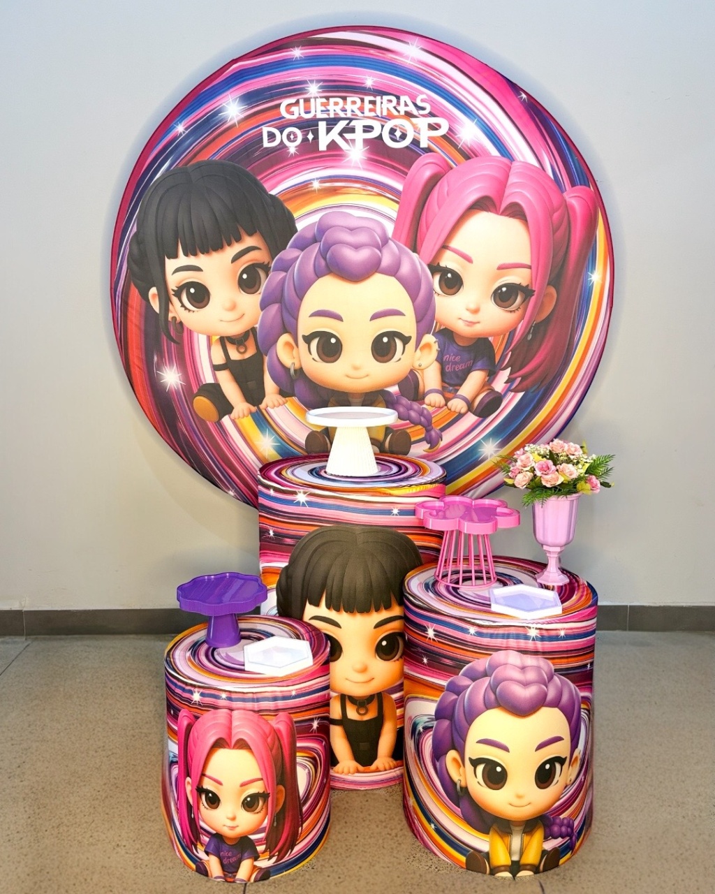 Kit Bronze - Guerreiras Do K-Pop - DLUARTS DECORAÇÕES E EVENTOS