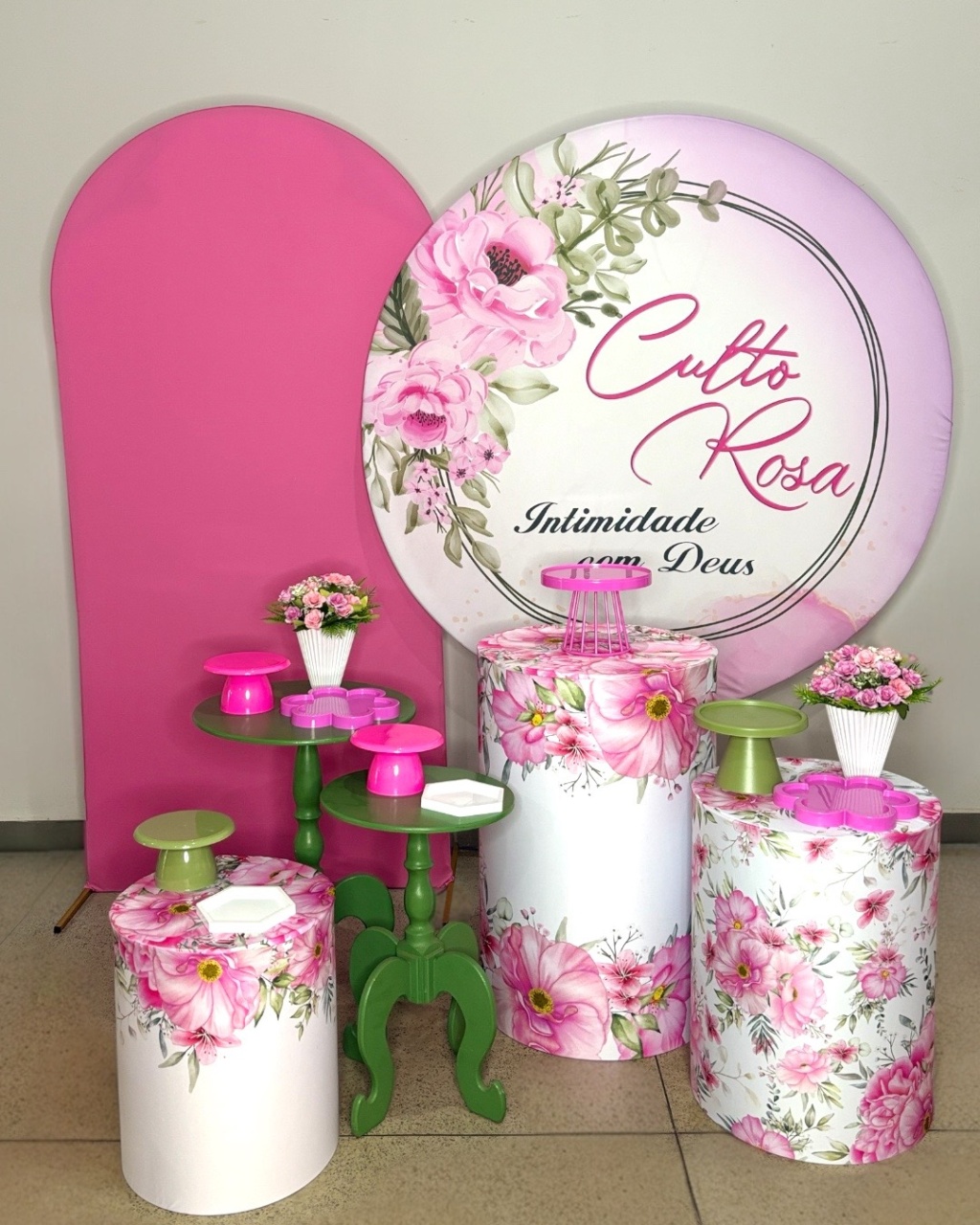 Kit Ouro - Culto Rosa   - DLUARTS DECORAÇÕES E EVENTOS