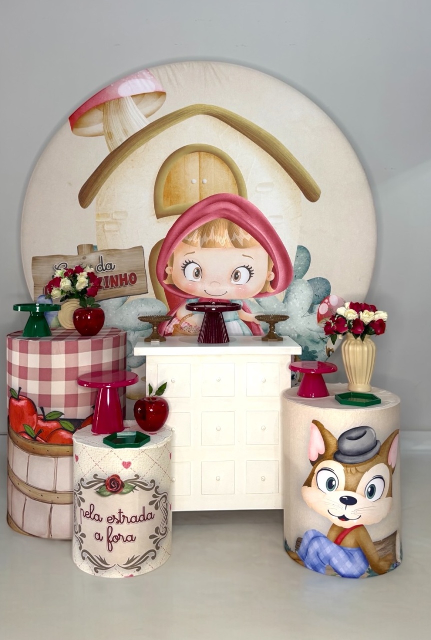 Kit Prata - Chapelzinho Vermelho 2 - DLUARTS DECORAÇÕES E EVENTOS