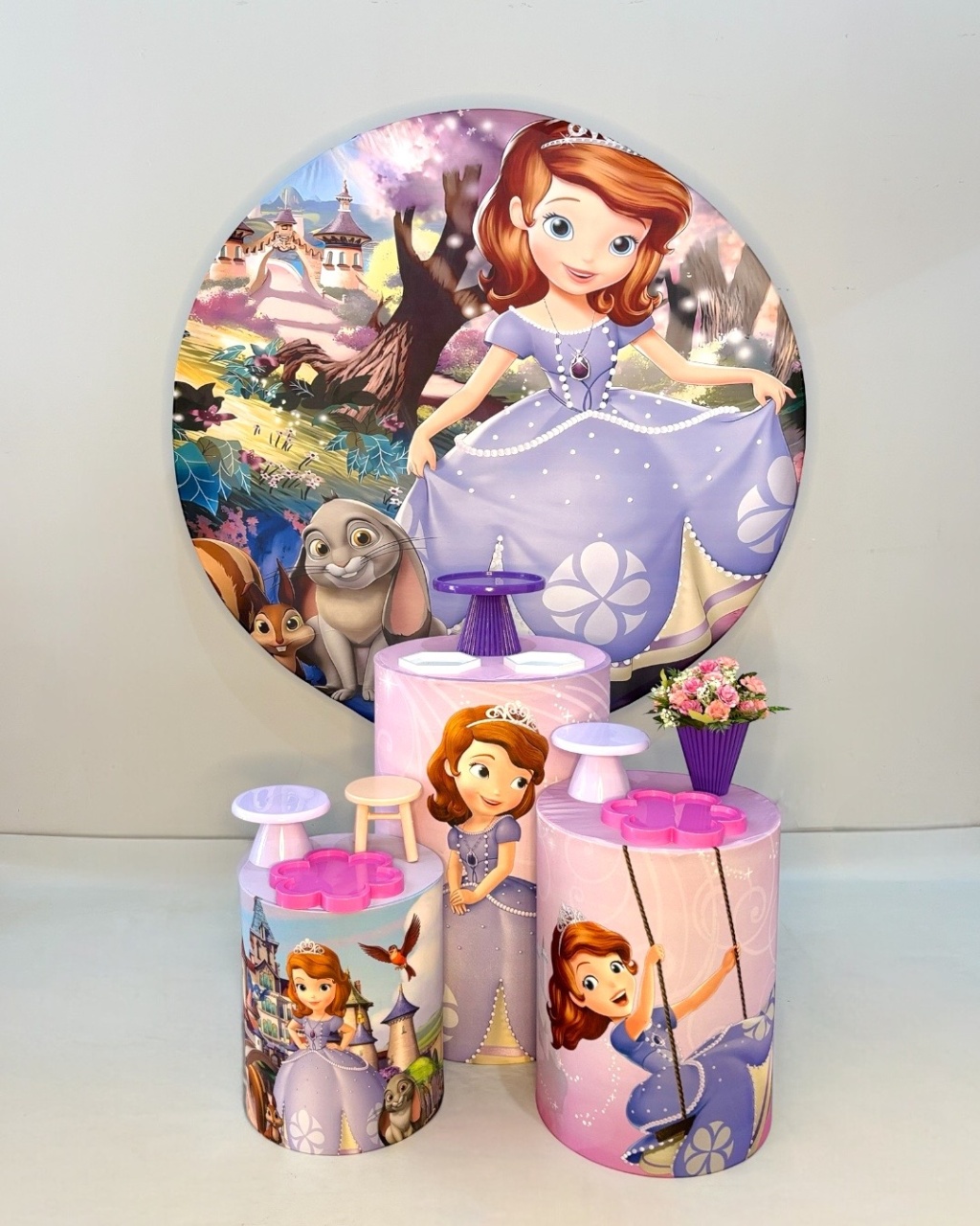 Kit Bronze - Princesa Sofia  - DLUARTS DECORAÇÕES E EVENTOS