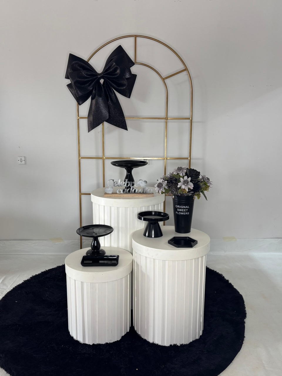 Kit Aniversário Preto E Branco - C0Mposição - DLUARTS DECORAÇÕES E EVENTOS