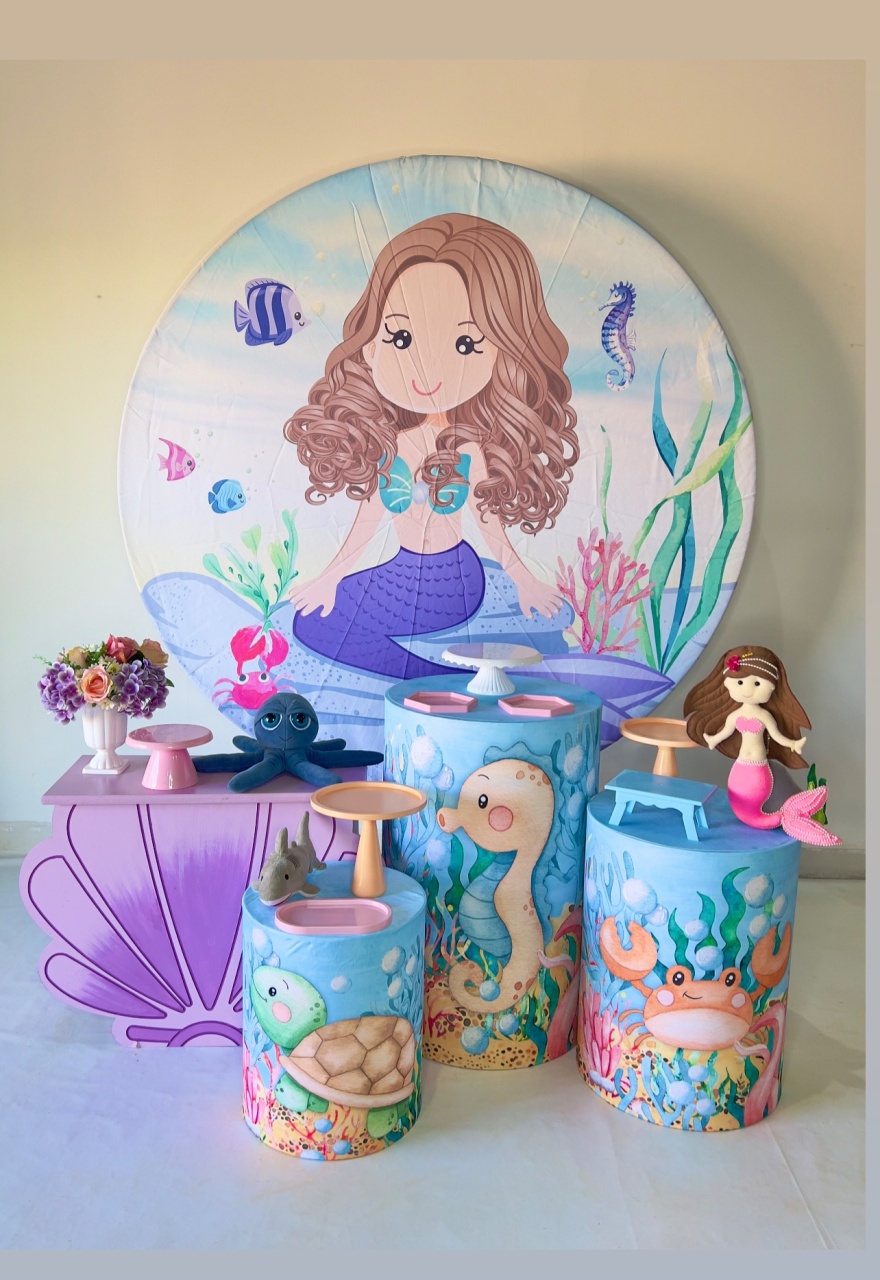 Kit Prata -  Sereia 2 - DLUARTS DECORAÇÕES E EVENTOS