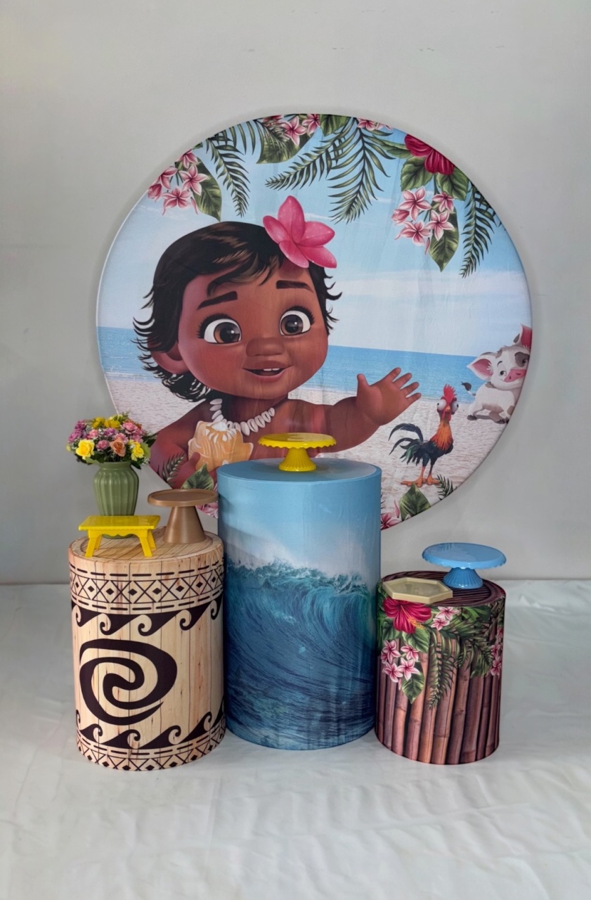 Kit Bronze - Moana Baby  - DLUARTS DECORAÇÕES E EVENTOS