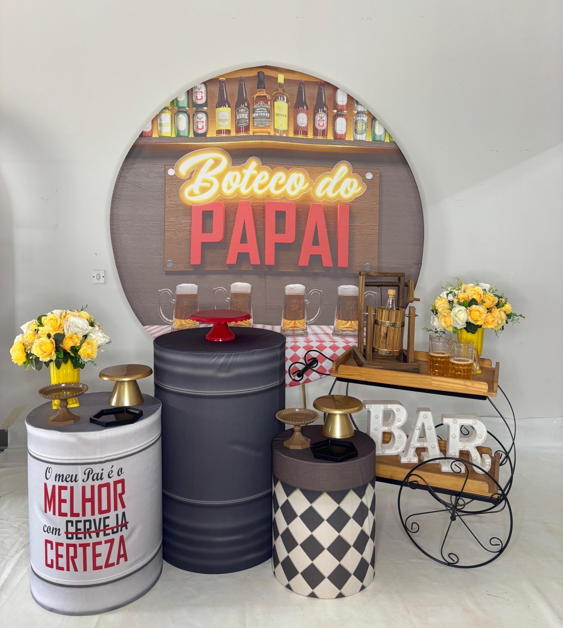 Kit Prata - Boteco Do Papai  - DLUARTS DECORAÇÕES E EVENTOS