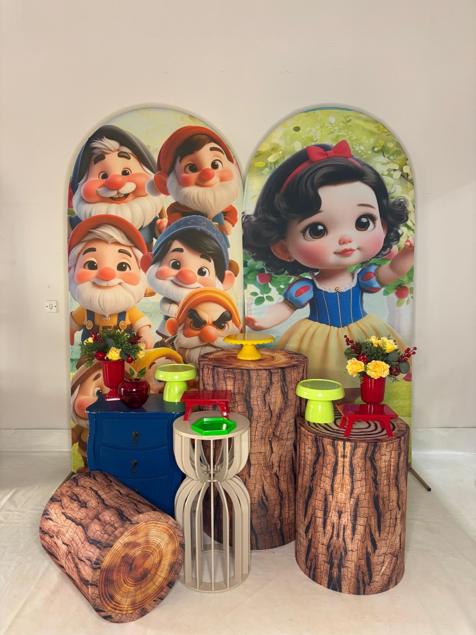 Kit Prata - Branca de Neve  - DLUARTS DECORAÇÕES E EVENTOS