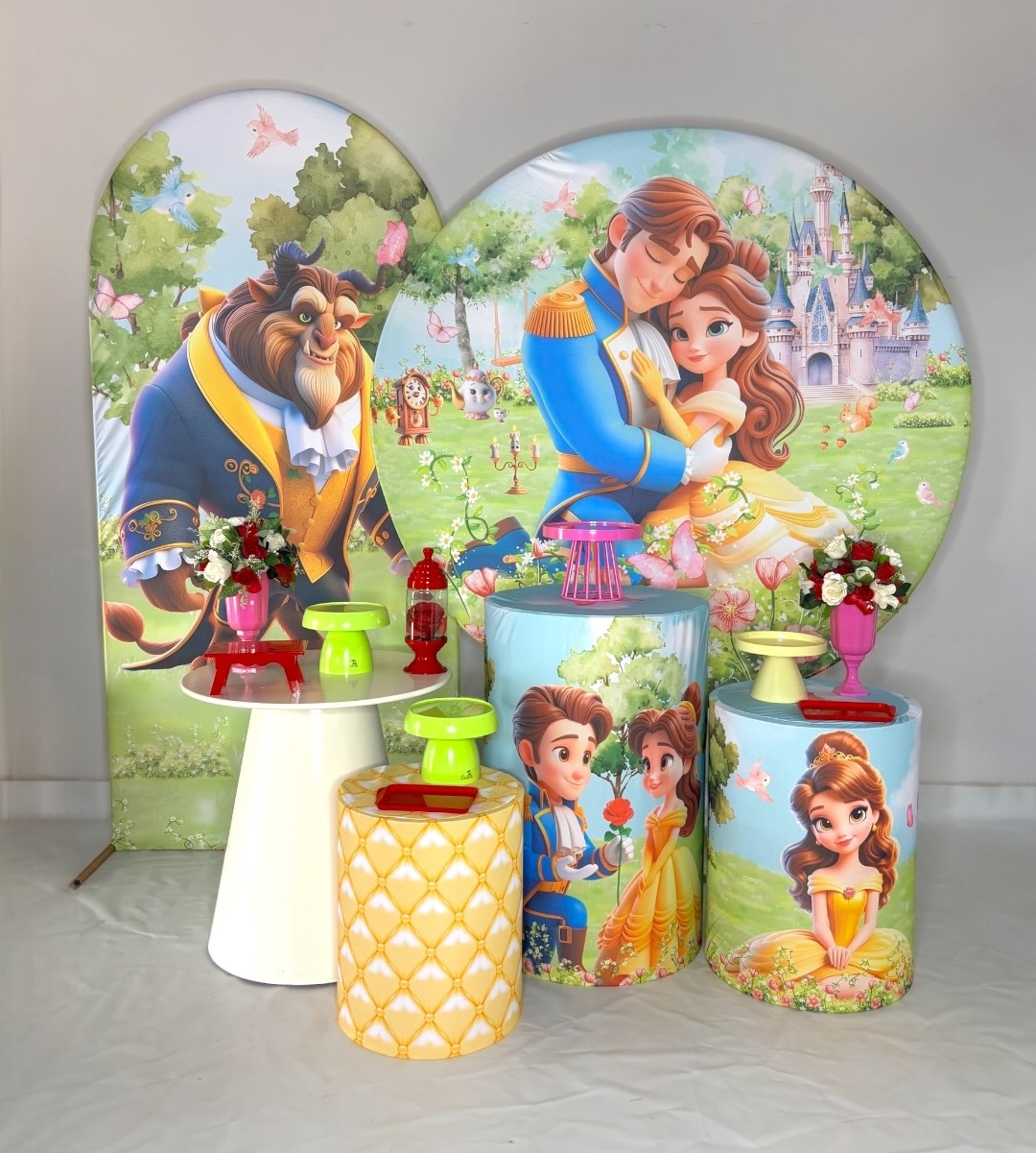 Kit Ouro - A Bela E A Fera - DLUARTS DECORAÇÕES E EVENTOS