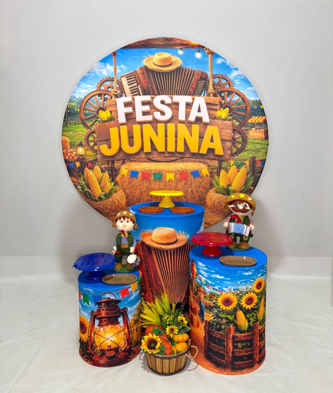 Kit Bronze - Festa Junina 1 Sanfona - DLUARTS DECORAÇÕES E EVENTOS