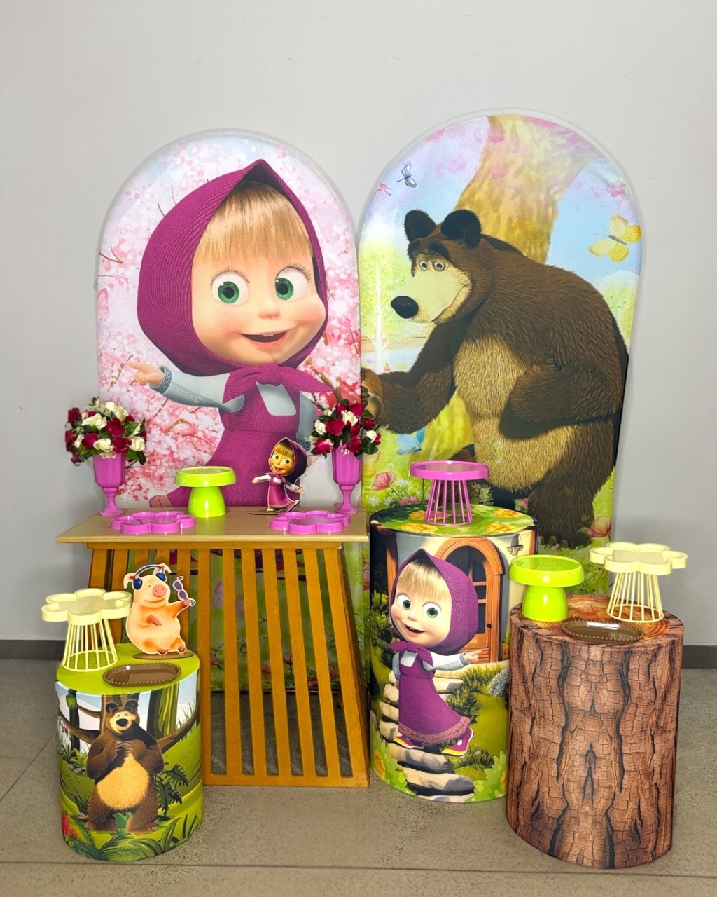 Kit Prata - Marcha E O Urso - DLUARTS DECORAÇÕES E EVENTOS