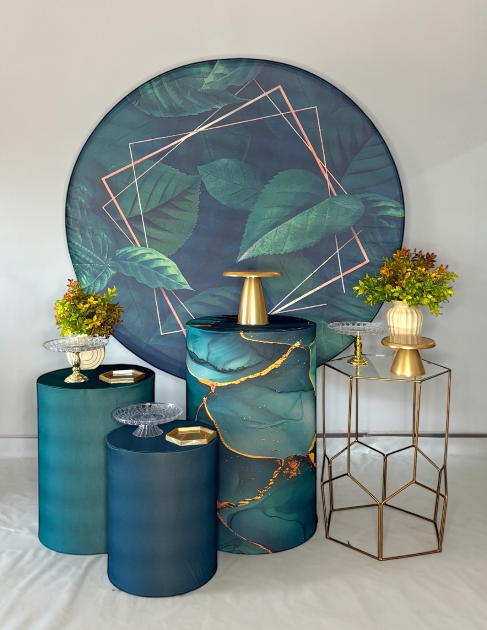 Kit Prata - Folhas - DLUARTS DECORAÇÕES E EVENTOS