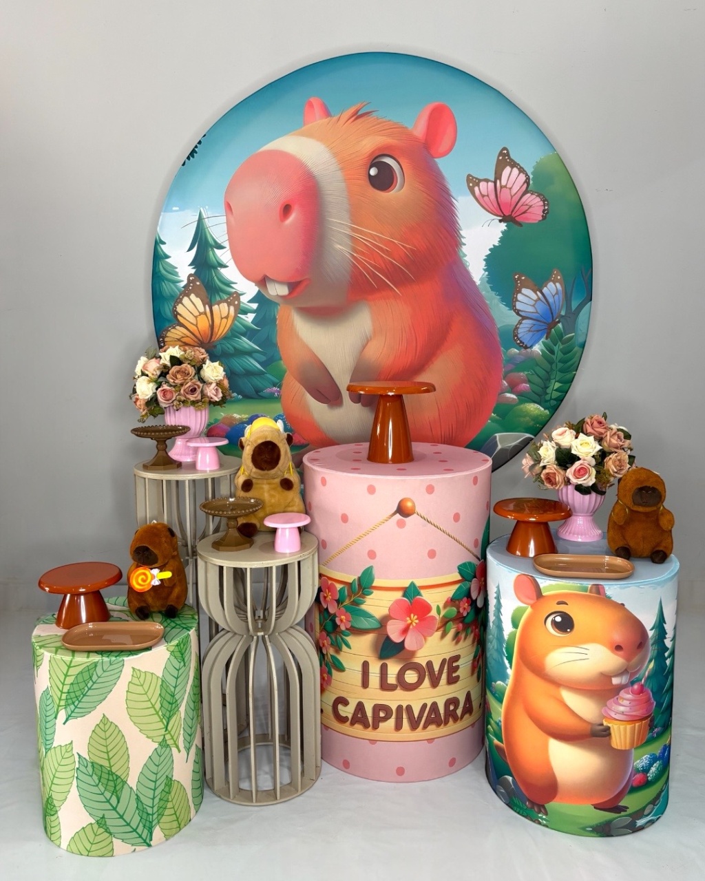 Kit Prata - Capivara - DLUARTS DECORAÇÕES E EVENTOS