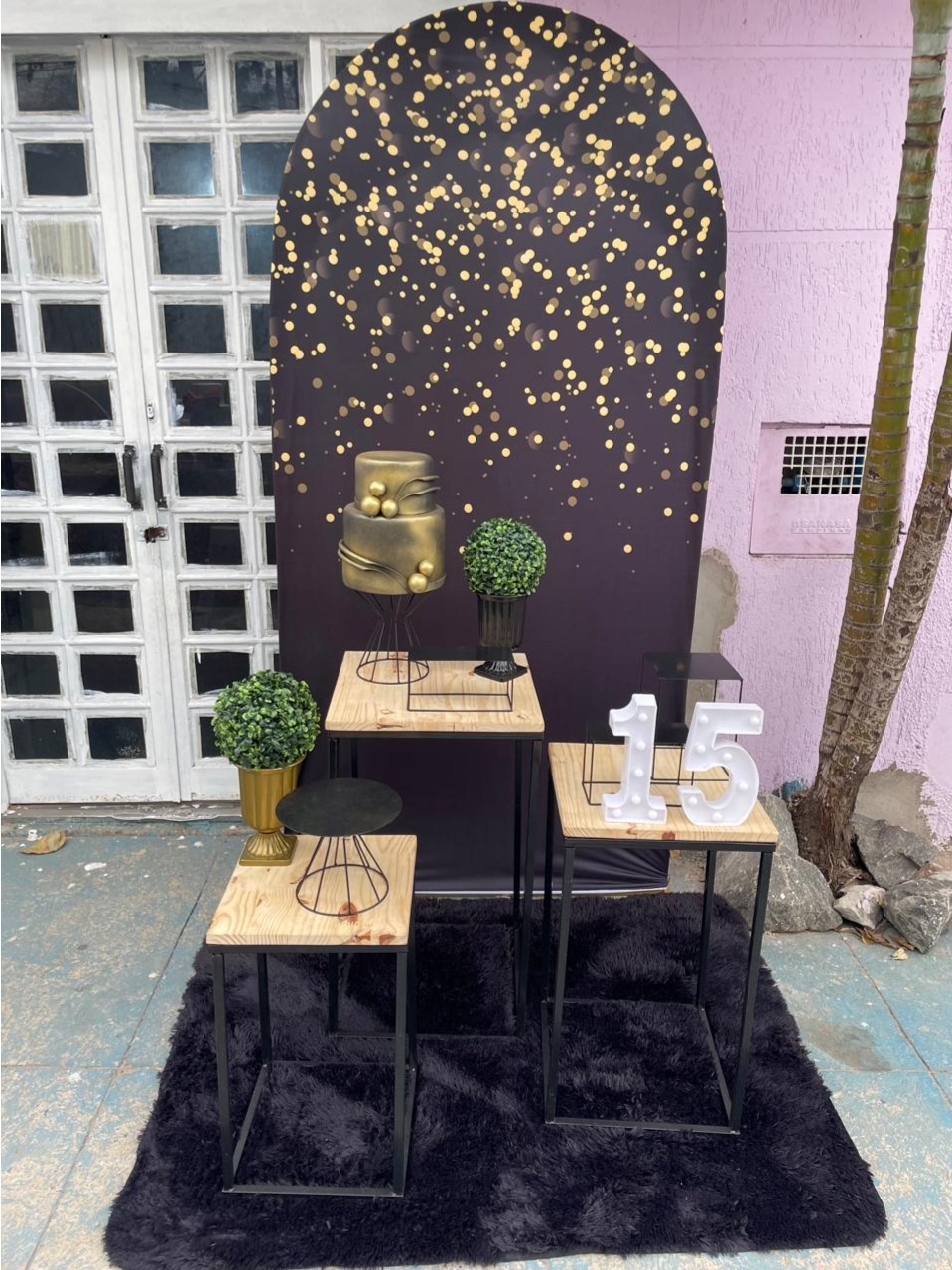 Gliter Preto - Lua Nobre Decorações
