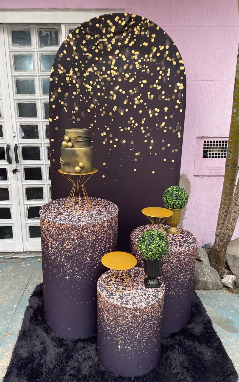 Gliter Preto 2 - Lua Nobre Decorações