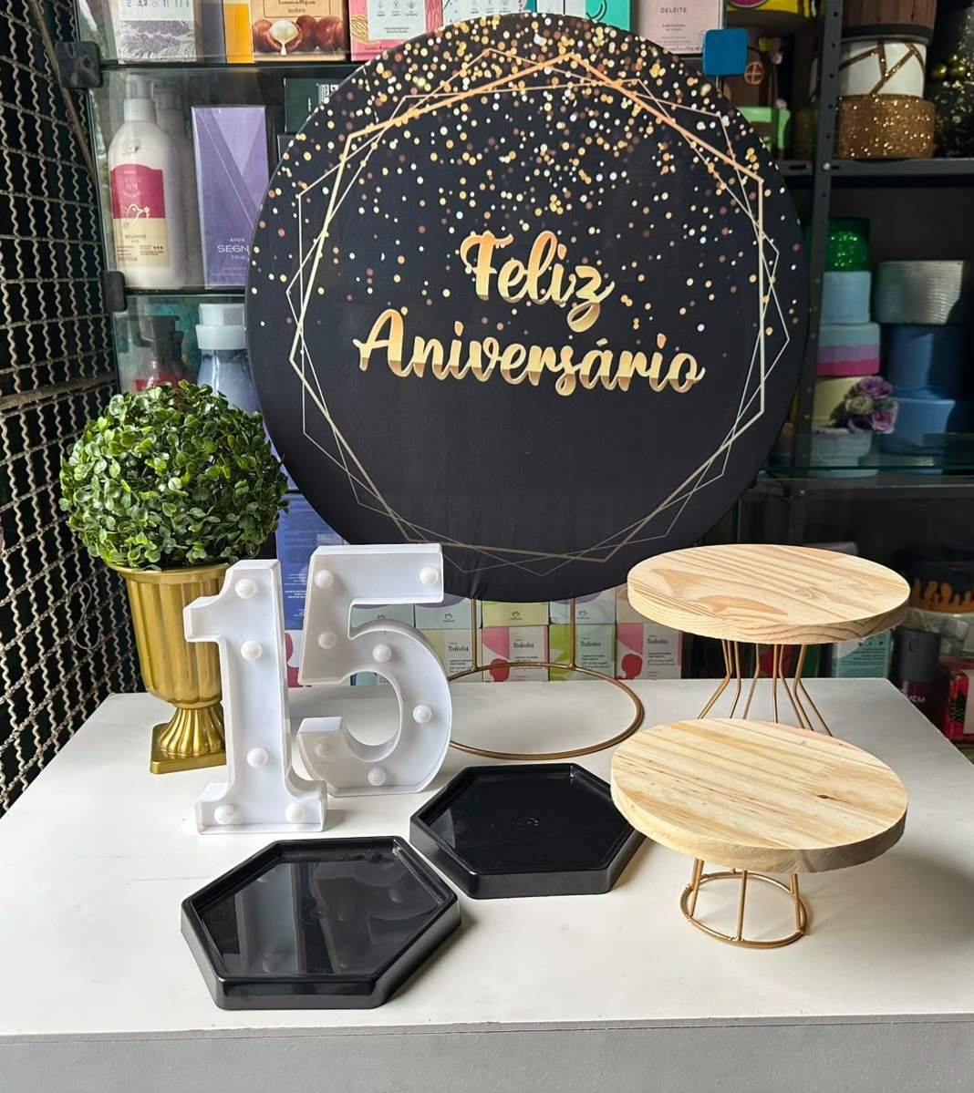 Feliz Aniversário - Festa Na Mesa (Cópia 1) - Lua Nobre Decorações