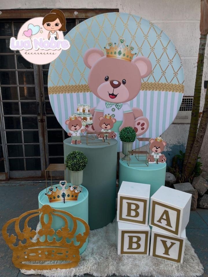 Ursinho Principe Verde - Lua Nobre Decorações