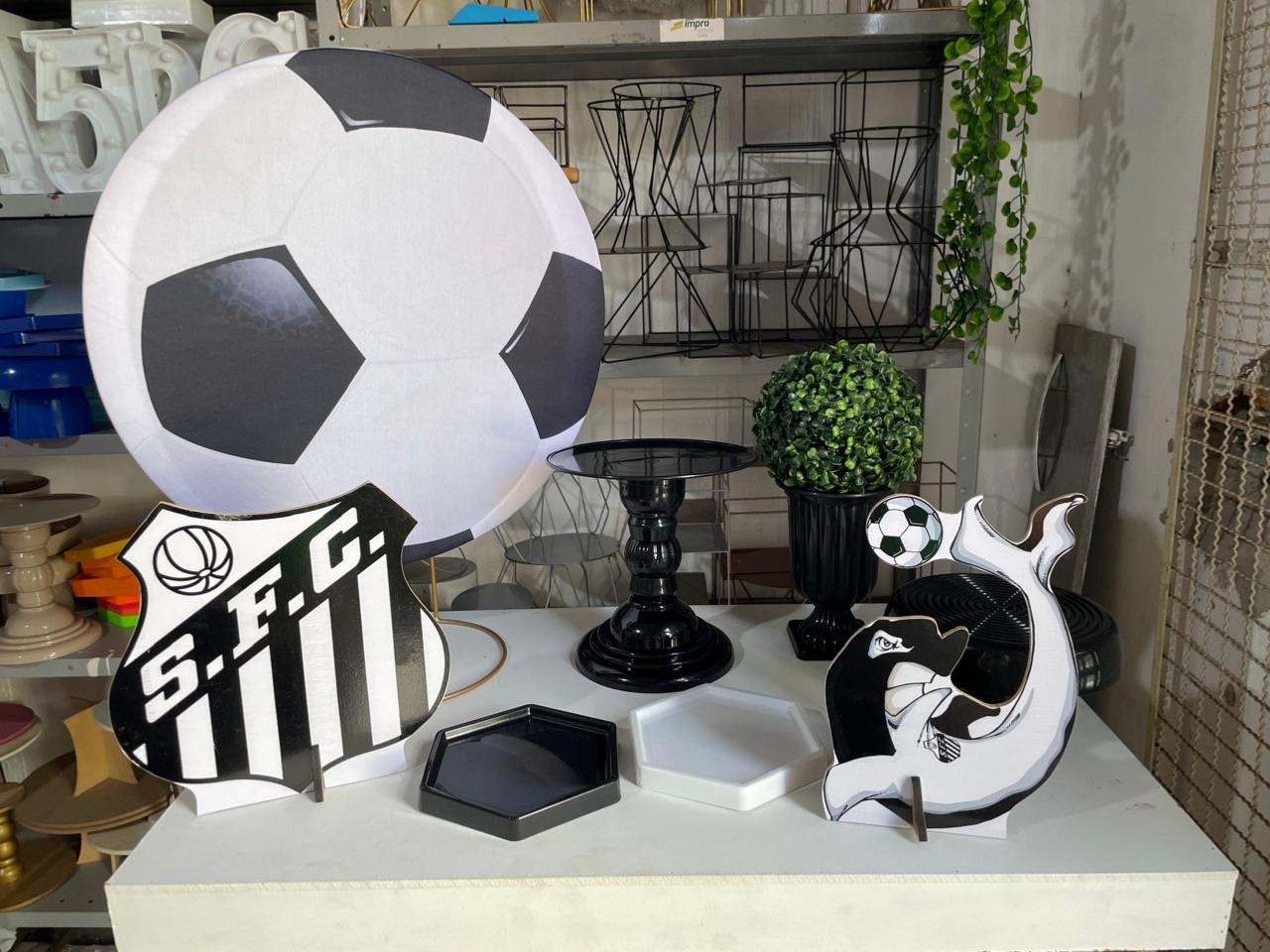 Santos F.c. - Festa Na Mesa - Lua Nobre Decorações
