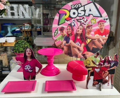 dos Rosa - Festa Na Mesa - Lua Nobre Decorações