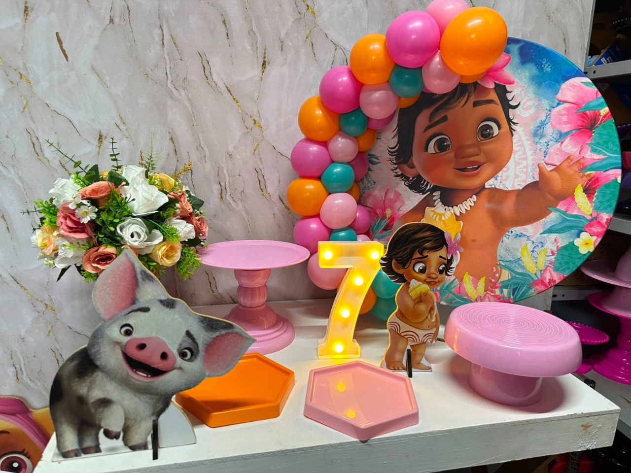 Moana Baby - Festa Na Mesa - Lua Nobre Decorações
