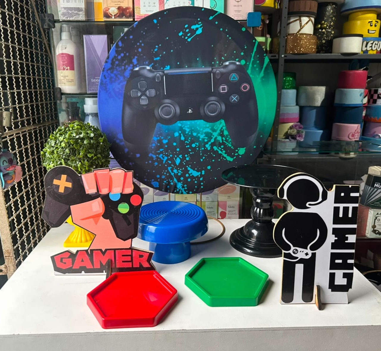 Video Game - Festa Na Mesa - Lua Nobre Decorações