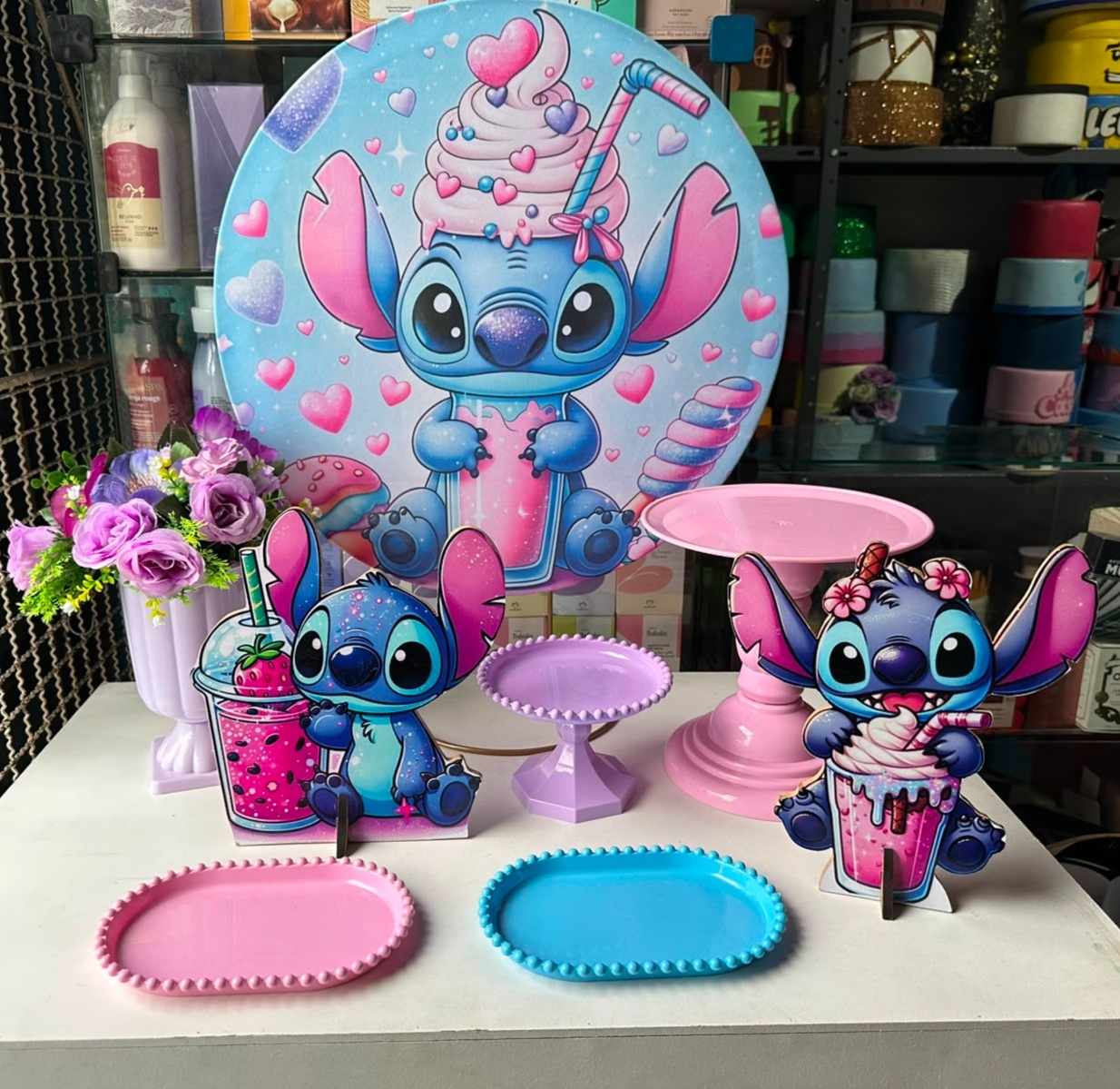 Stitch Docinhos - Festa Na Mesa - Lua Nobre Decorações