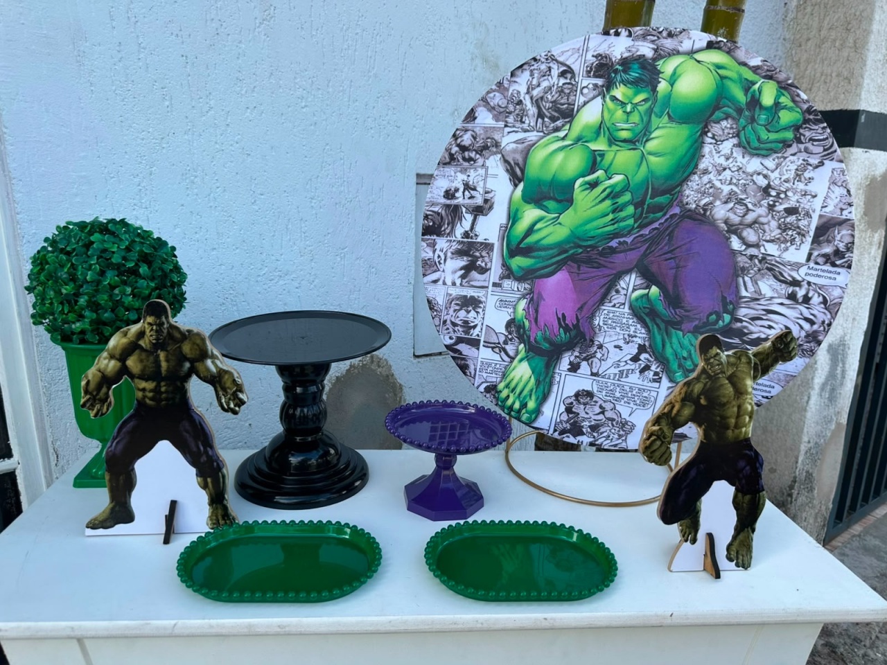 Hulk - Festa Na Mesa - Lua Nobre Decorações